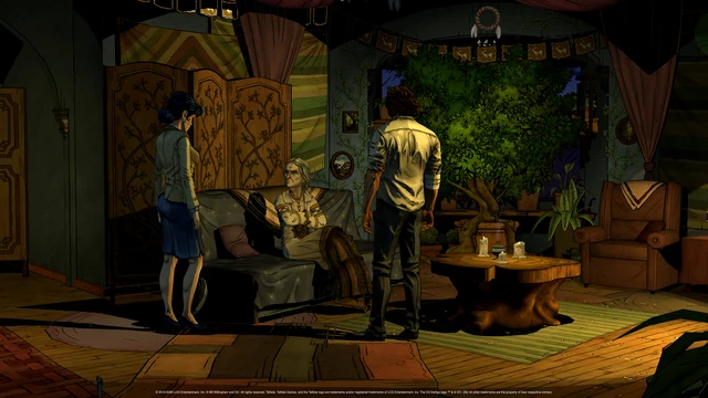 Бигби и Снежка в интерьере Фэйблтауна в The Wolf Among Us Remastered
