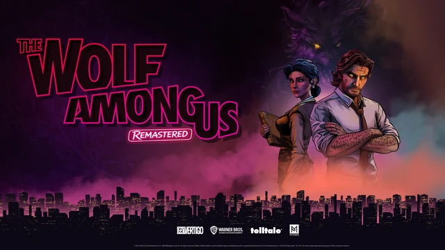 Обложка The Wolf Among Us Remastered: Бигби Вулф и Снежка