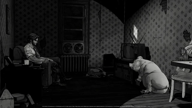 Чёрно-белый Noir Mode в The Wolf Among Us Remastered