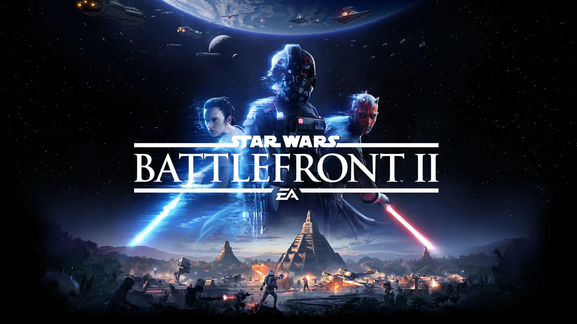 Широкий постер игры STAR WARS Battlefront II