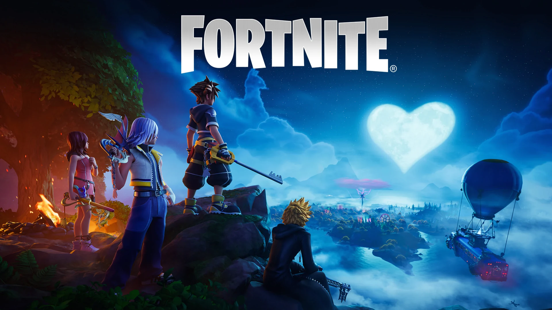 Широкий постер игры Fortnite (Фортнайт)