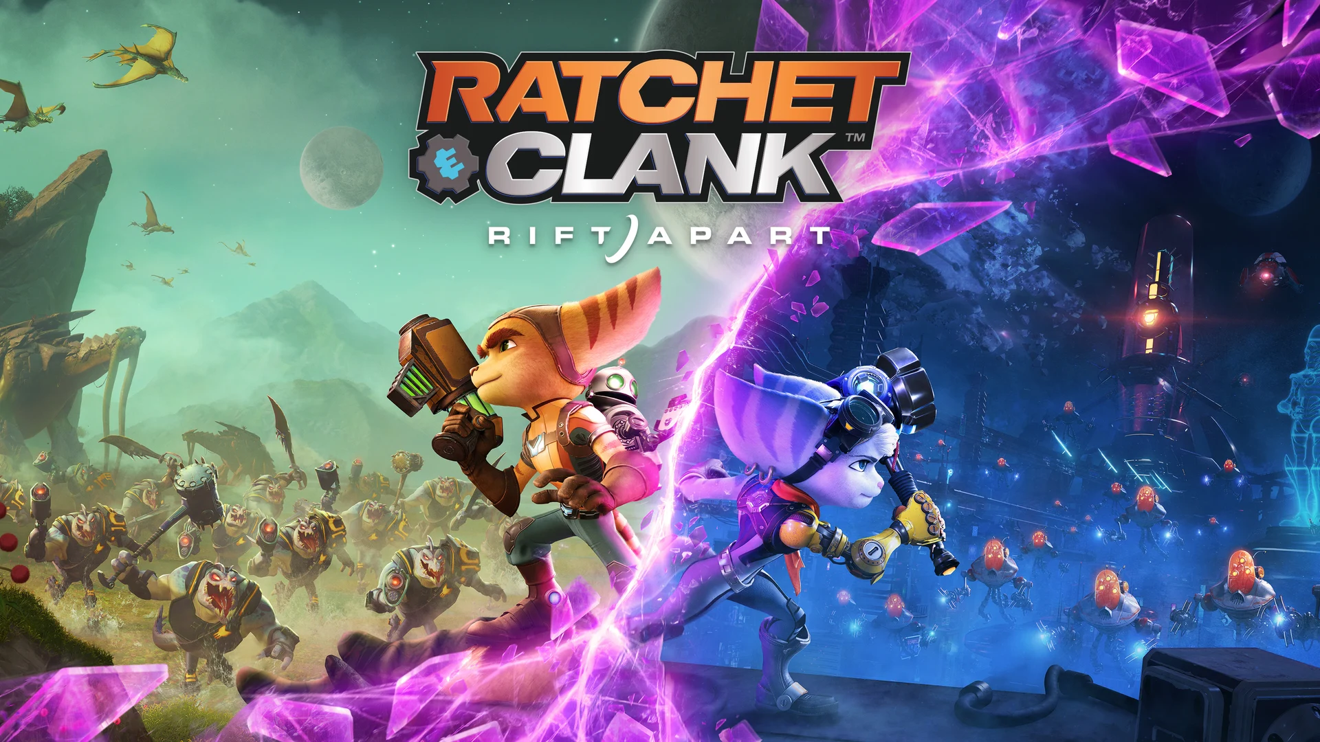 Широкий постер игры Ratchet & Clank: Сквозь миры