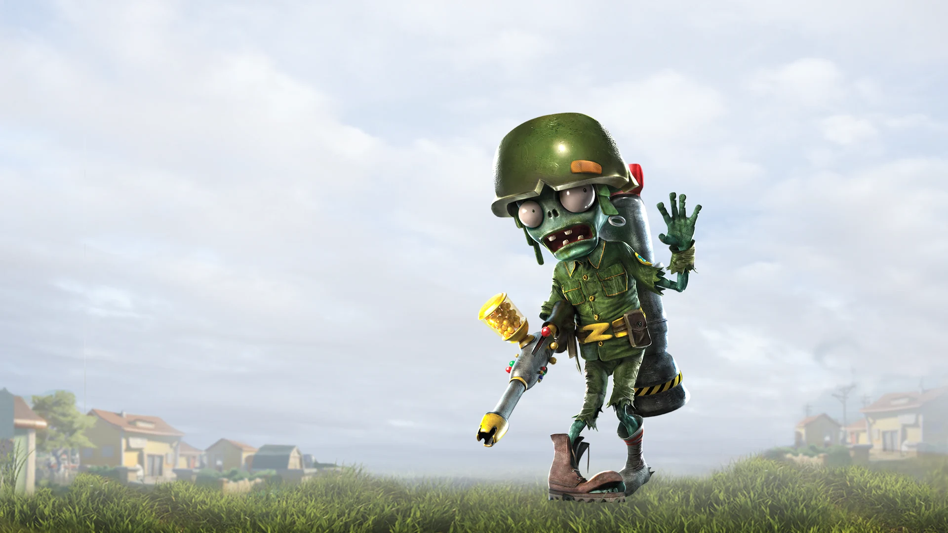 Широкий постер игры Plants vs. Zombies™ Garden Warfare