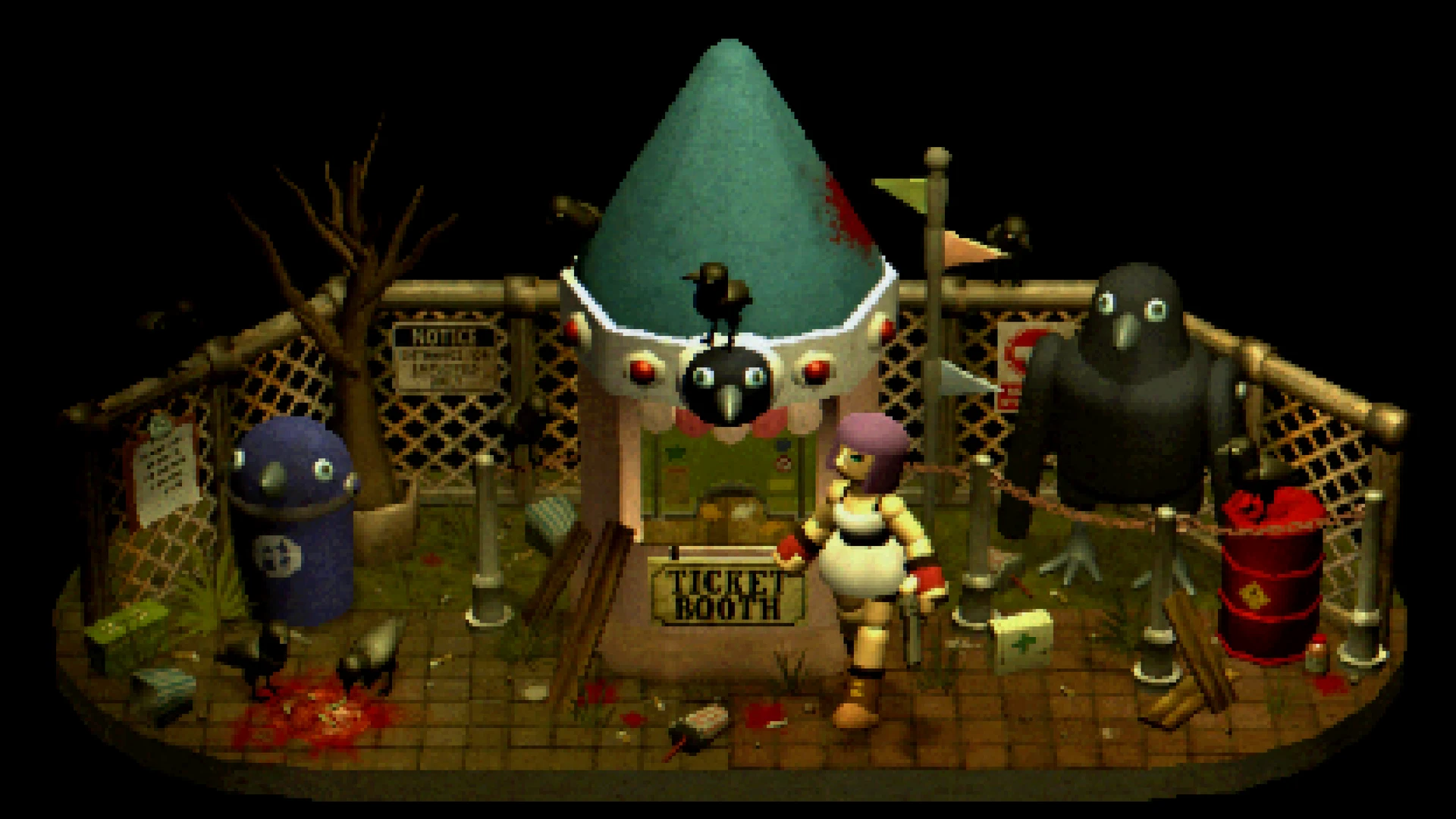 Широкий постер игры Crow Country