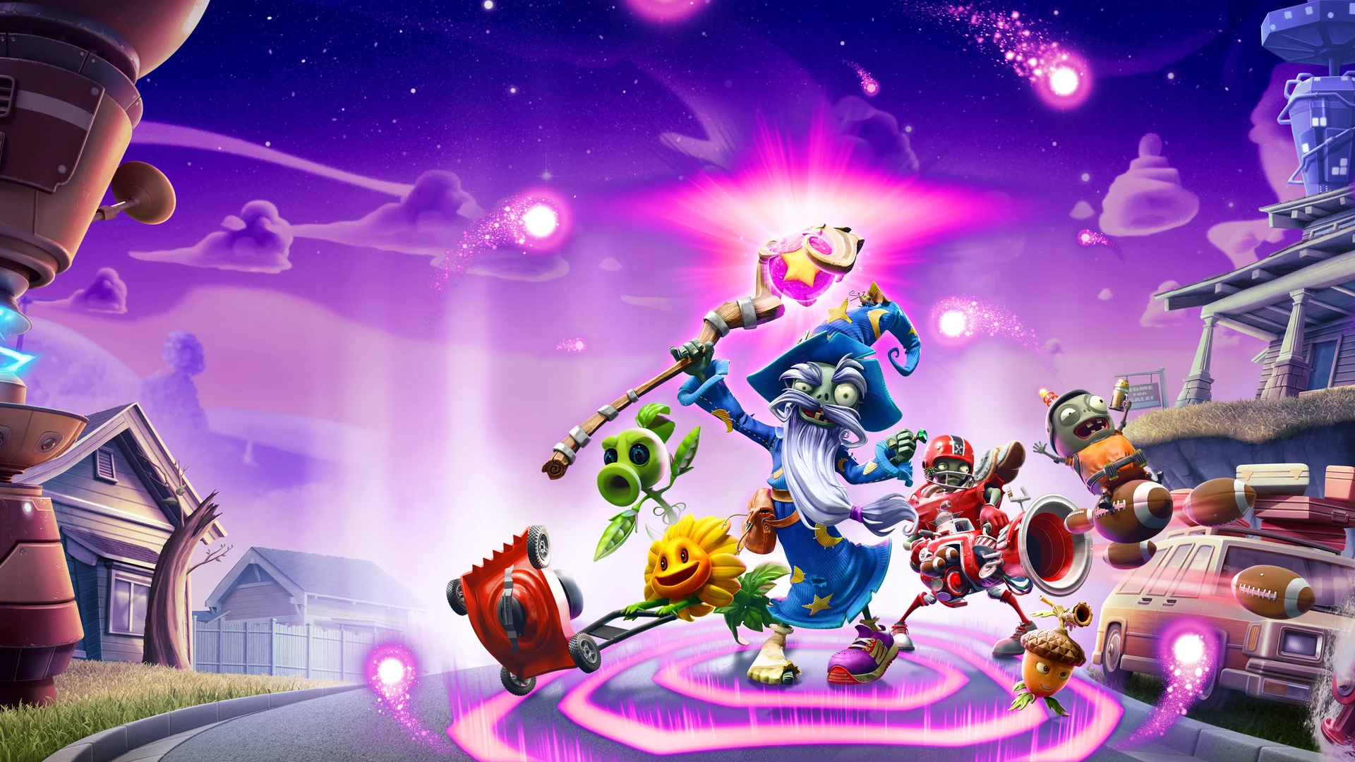Широкий постер игры Plants vs. Zombies™: Битва за Нейборвиль