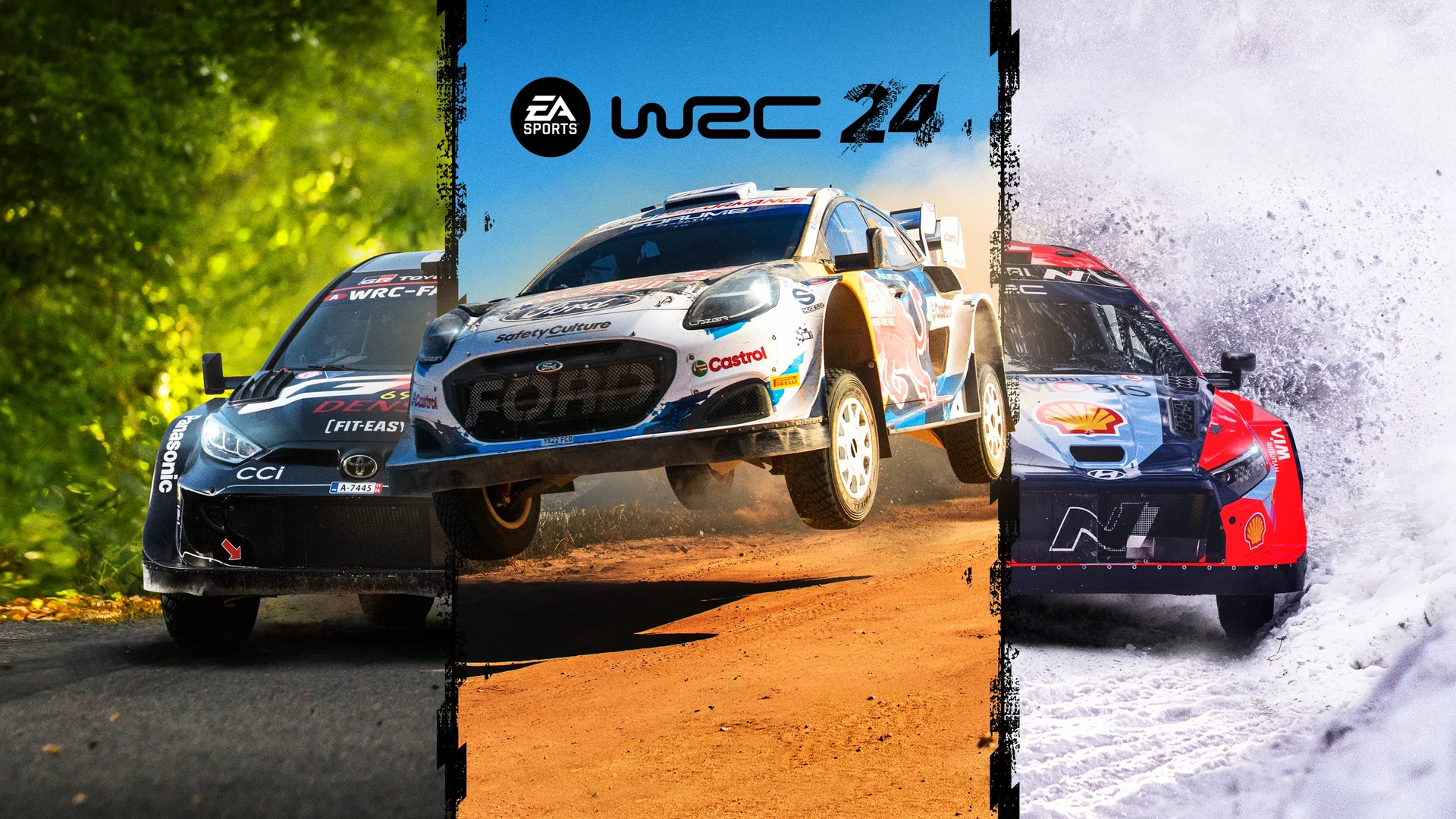 Широкий постер игры EA SPORTS WRC 24