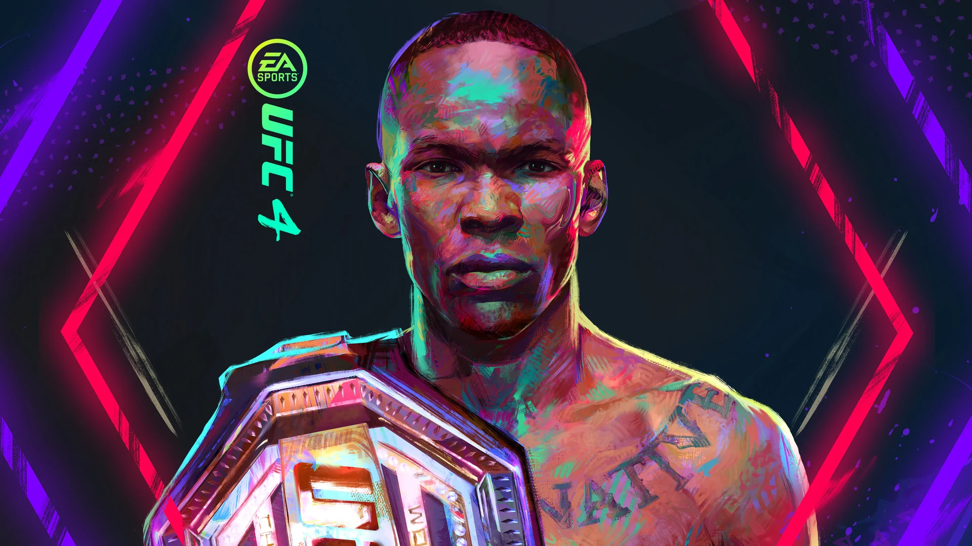 Широкий постер игры UFC 4 (ЮФС 4)