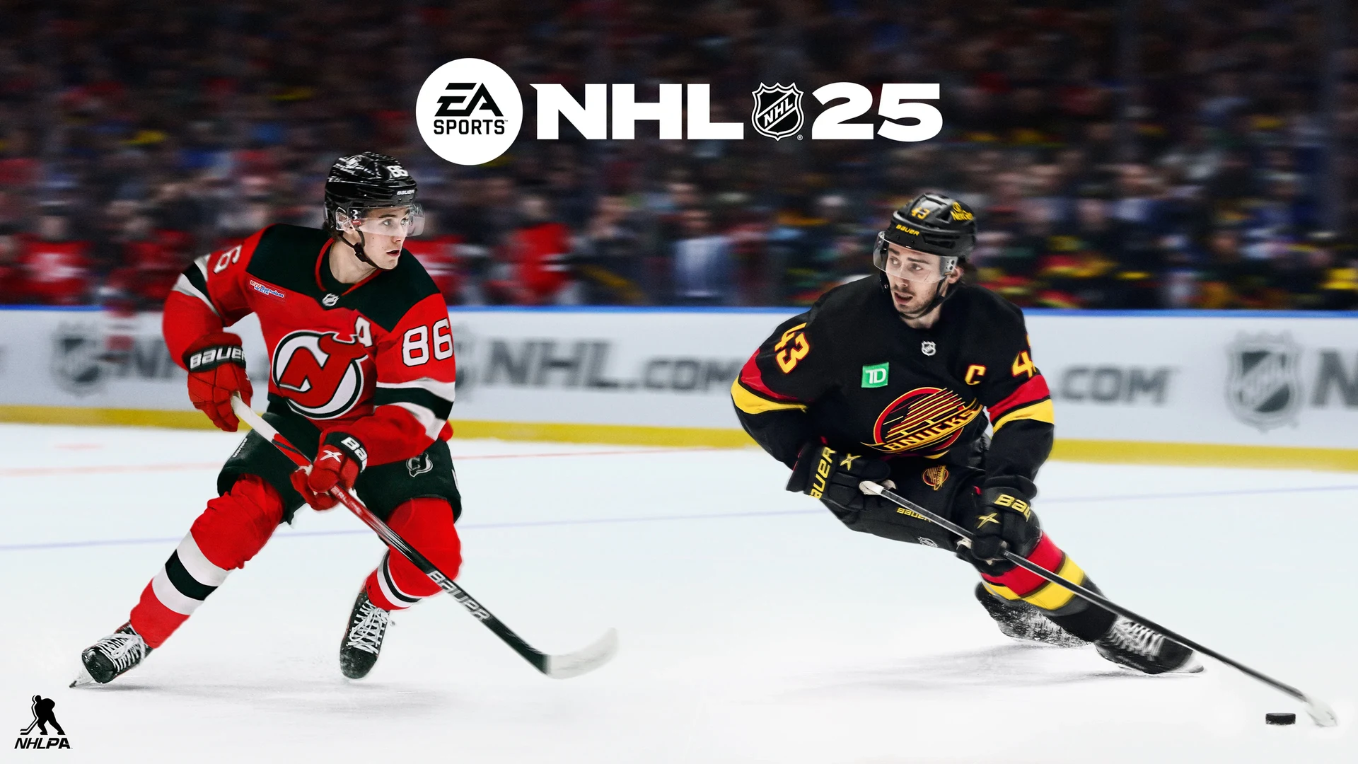 Широкий постер игры NHL 25