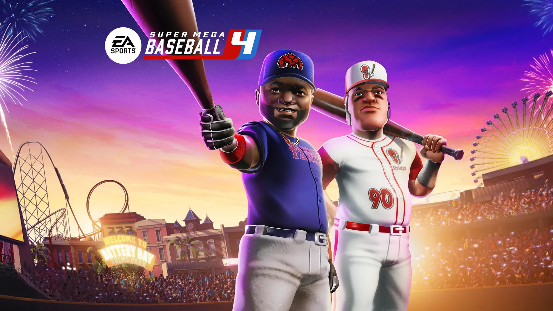 Широкий постер игры Super Mega Baseball 4